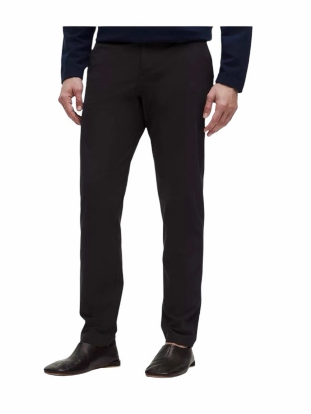 Lululemon ABC black classic fit trousers commuter pants with pockets size 36